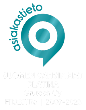 Grutech Oy Suomen vahvimmat Platina 2007 - 2023